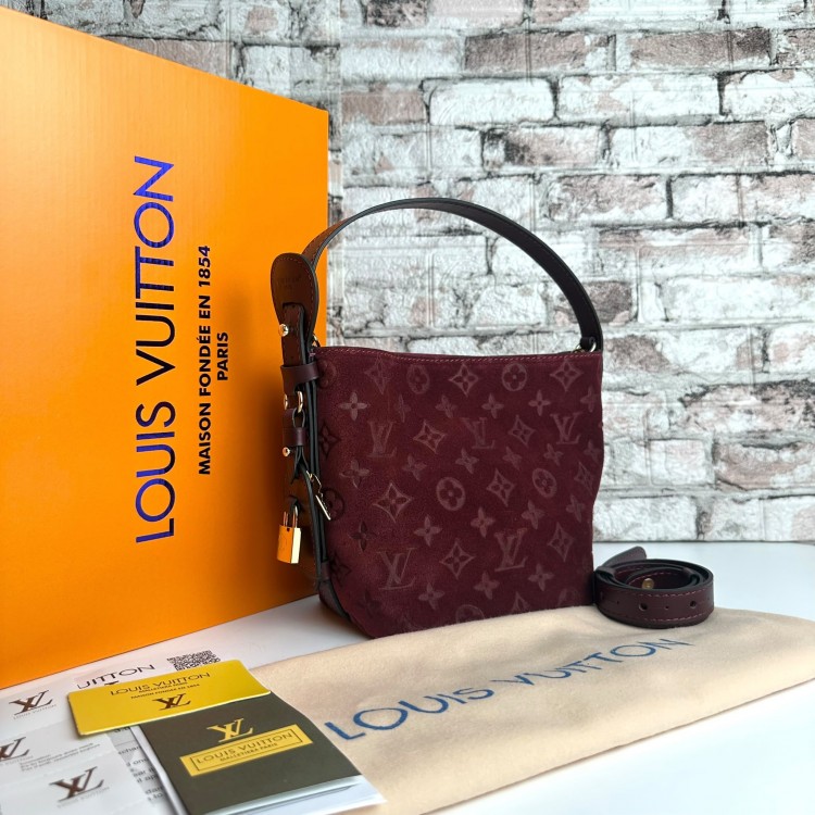 LOUİS VUİTTON ALL BB SÜET BORDO